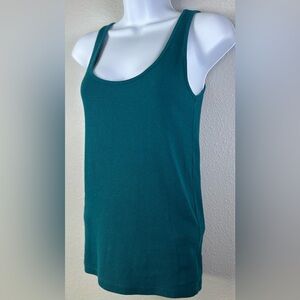 Old Navy Women’s Teal Ribbed Tank Top Size Medium